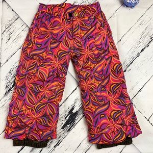 Girls Dragonflies Snow Dragons Snowboarding Pants